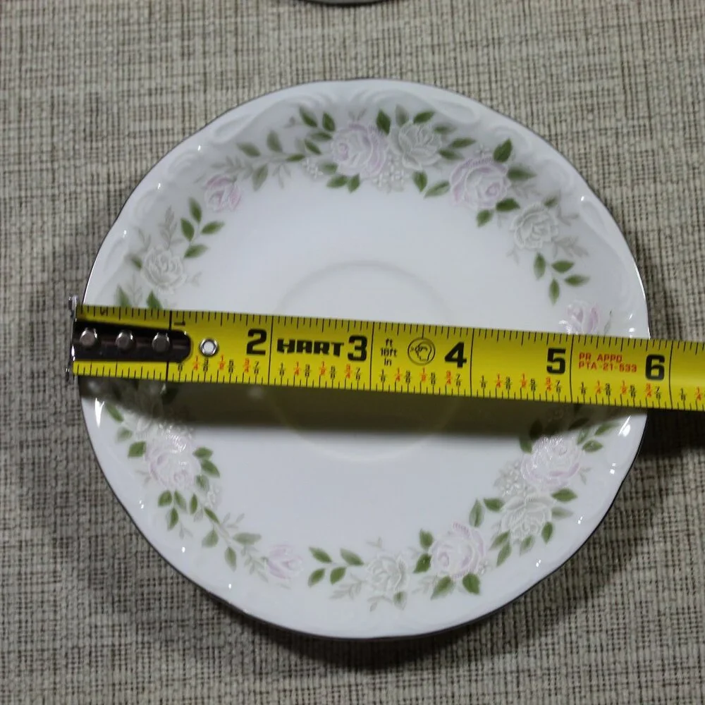 Sheffield Fine China Japan Classic 501 Set of 2 Cup Saucers
